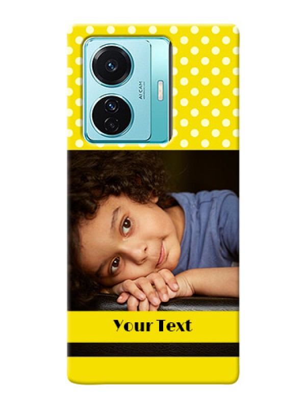 Custom iQOO Z6 Pro 5G Custom Mobile Covers: Bright Yellow Case Design