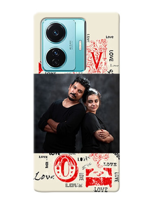 Custom iQOO Z6 Pro 5G mobile cases online: Trendy Love Design Case