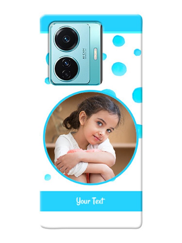 Custom iQOO Z6 Pro 5G Custom Phone Covers: Blue Bubbles Pattern Design