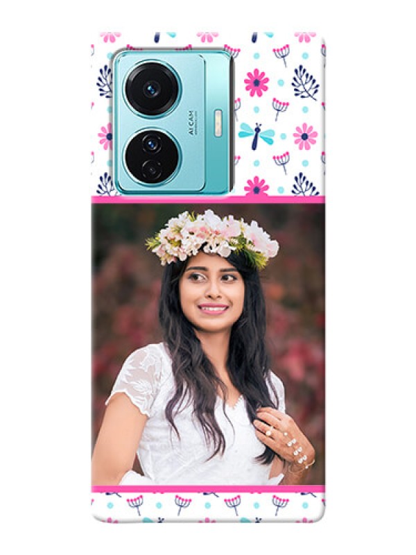 Custom iQOO Z6 Pro 5G Mobile Covers: Colorful Flower Design