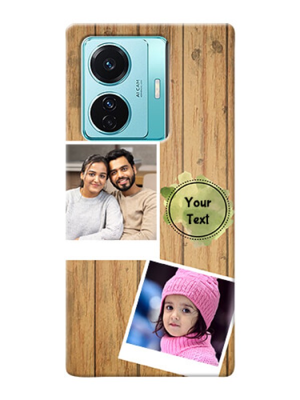 Custom iQOO Z6 Pro 5G Custom Mobile Phone Covers: Wooden Texture Design