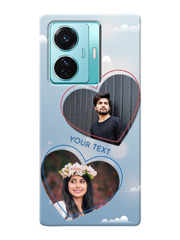 Custom iQOO Z6 Pro 5G Phone Cases: Blue Color Couple Design 