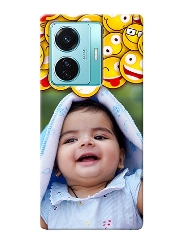 Custom iQOO Z6 Pro 5G Custom Phone Cases with Smiley Emoji Design