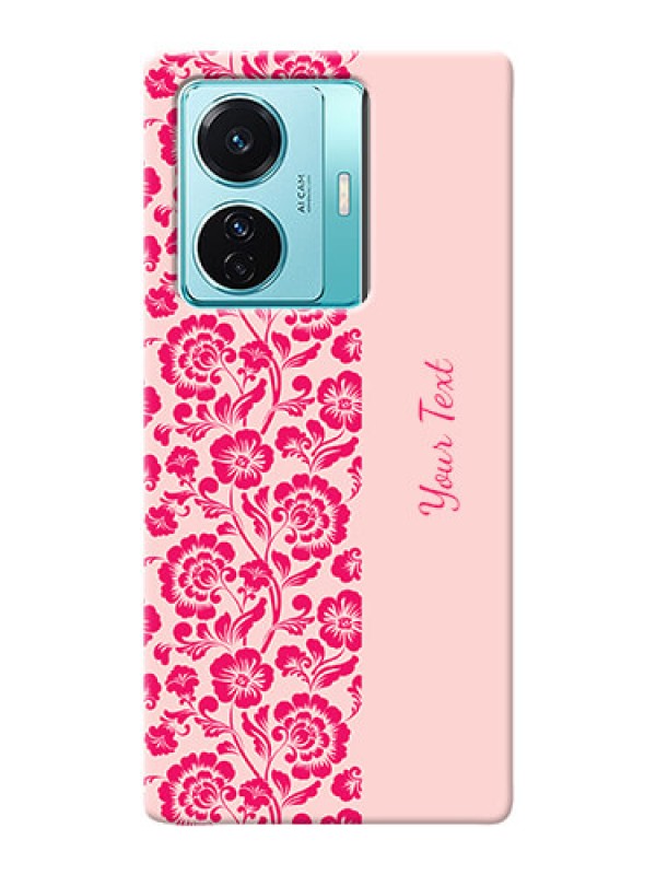Custom iQOO Z6 Pro 5G Phone Back Covers: Attractive Floral Pattern Design