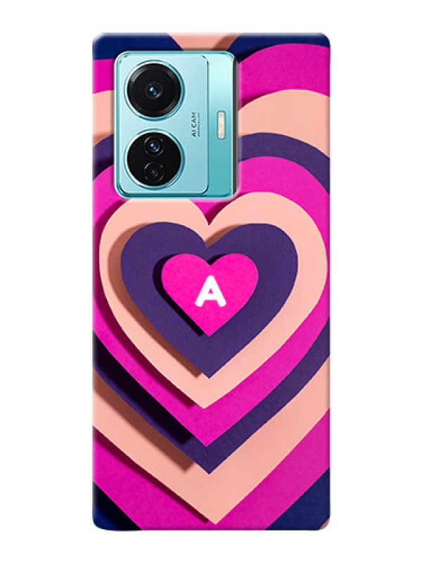 Custom iQOO Z6 Pro 5G Custom Mobile Case with Cute Heart Pattern Design