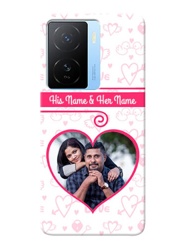 Custom iQOO Z7 5G Personalized Phone Cases: Heart Shape Love Design