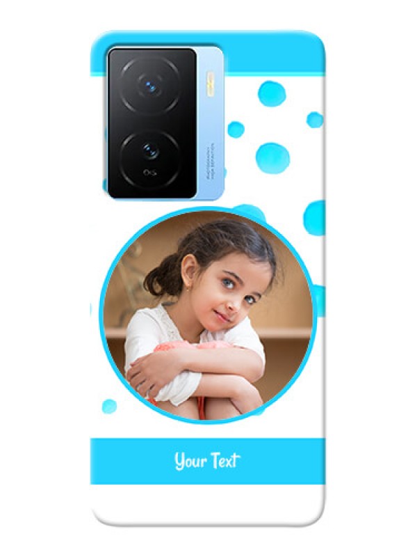 Custom iQOO Z7 5G Custom Phone Covers: Blue Bubbles Pattern Design