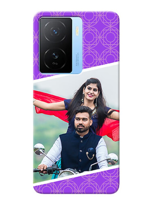 Custom iQOO Z7 5G mobile back covers online: violet Pattern Design