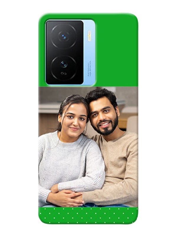 Custom iQOO Z7 5G Personalised mobile covers: Green Pattern Design