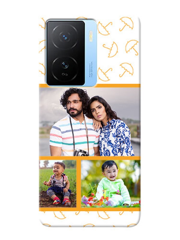 Custom iQOO Z7 5G Personalised Phone Cases: Yellow Pattern Design