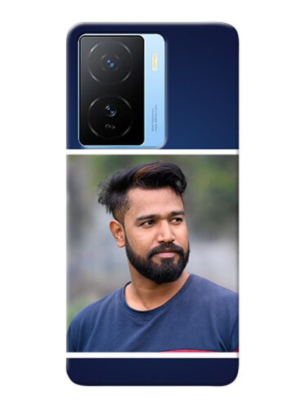 Custom iQOO Z7 5G Mobile Cases: Simple Royal Blue Design