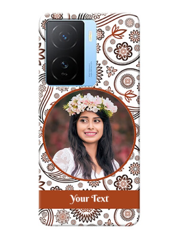 Custom iQOO Z7 5G phone cases online: Abstract Floral Design 