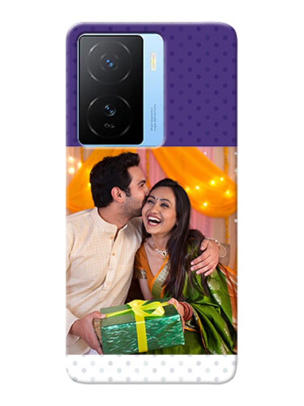 Custom iQOO Z7 5G mobile phone cases: Violet Pattern Design