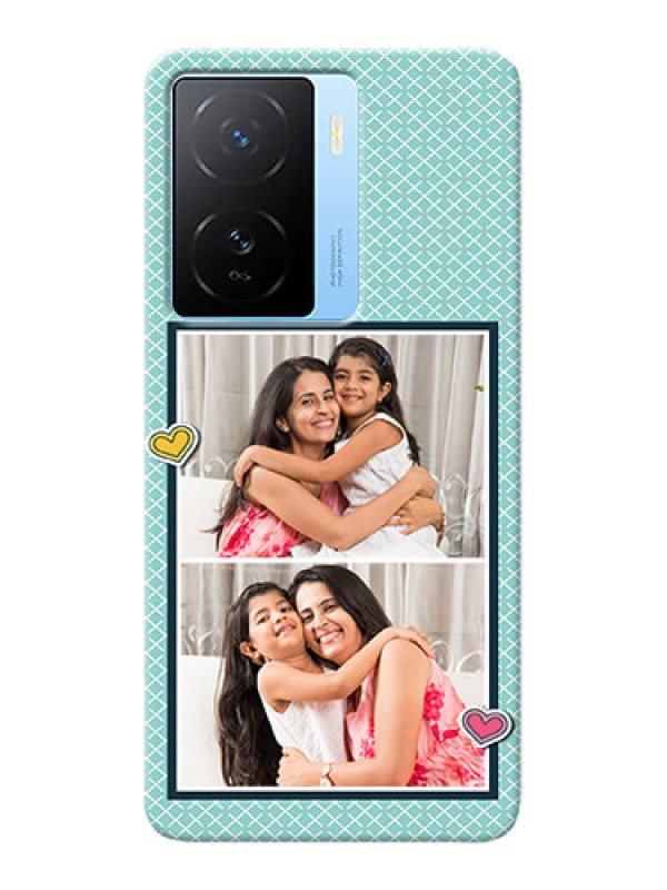 Custom iQOO Z7 5G Custom Phone Cases: 2 Image Holder with Pattern Design