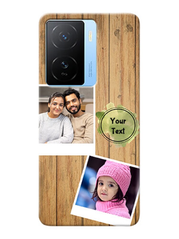 Custom iQOO Z7 5G Custom Mobile Phone Covers: Wooden Texture Design