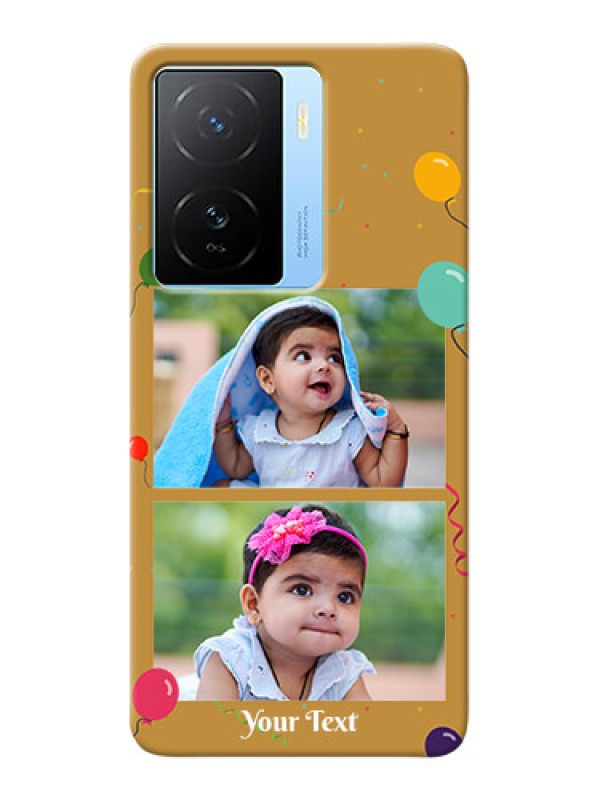 Custom iQOO Z7 5G Phone Covers: Image Holder with Birthday Celebrations Design
