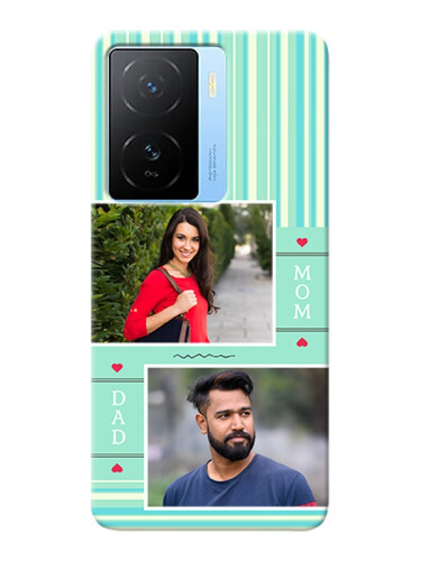 Custom iQOO Z7 5G custom mobile phone covers: Mom & Dad Pic Design