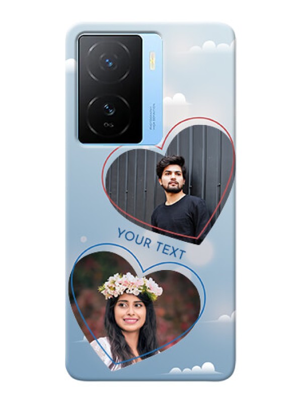 Custom iQOO Z7 5G Phone Cases: Blue Color Couple Design 