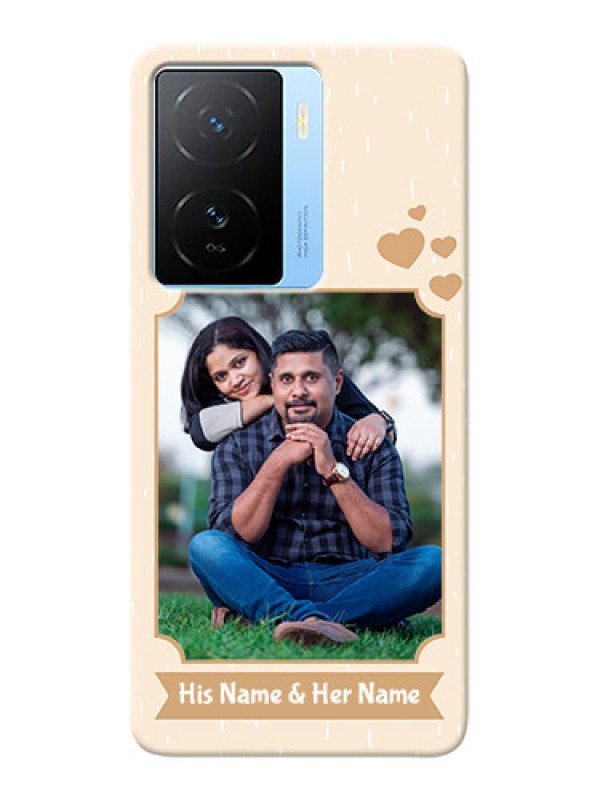 Custom iQOO Z7 5G mobile phone cases with confetti love design 