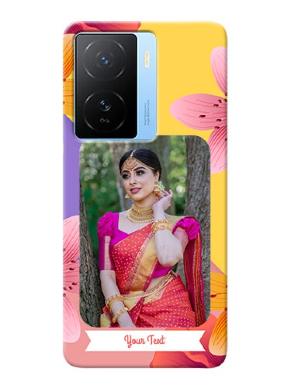 Custom iQOO Z7 5G Mobile Covers: 3 Image With Vintage Floral Design