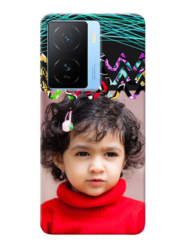 Custom iQOO Z7 5G personalized phone covers: Neon Abstract Design