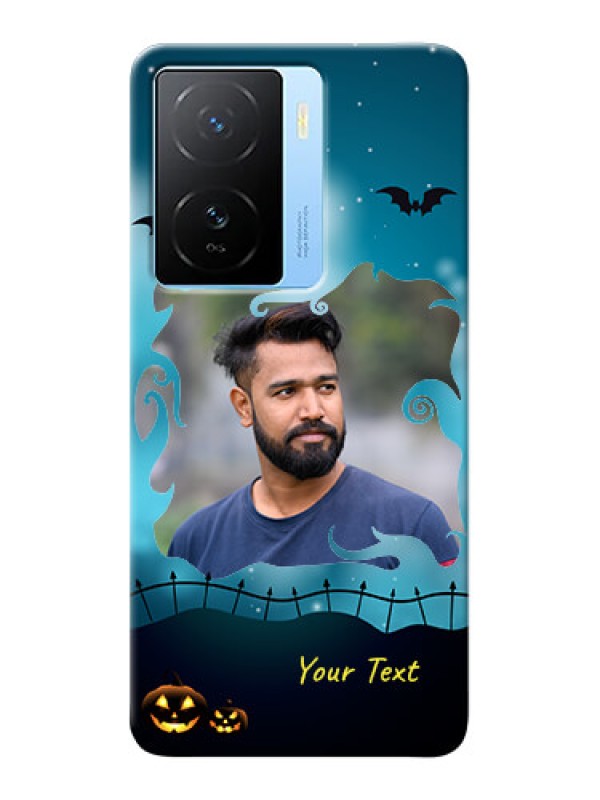 Custom iQOO Z7 5G Personalised Phone Cases: Halloween frame design