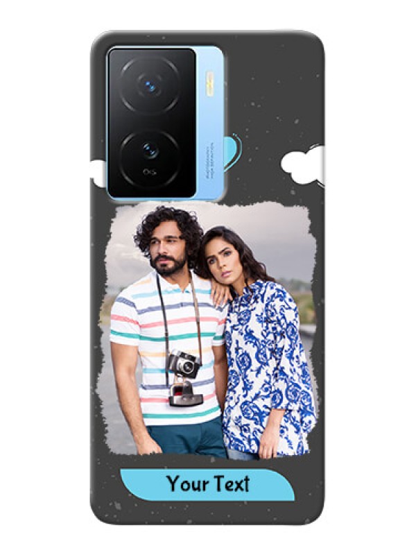 Custom iQOO Z7 5G Mobile Back Covers: splashes with love doodles Design