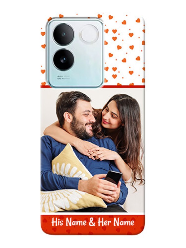 Custom iQOO Z7 Pro 5G Phone Back Covers: Orange Love Symbol Design