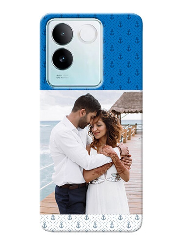 Custom iQOO Z7 Pro 5G Mobile Phone Covers: Blue Anchors Design