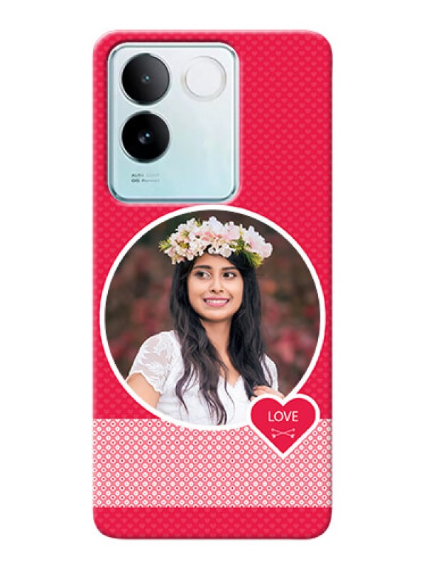 Custom iQOO Z7 Pro 5G Mobile Covers Online: Pink Pattern Design