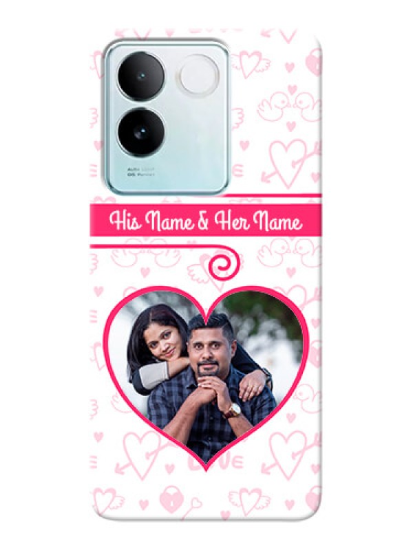 Custom iQOO Z7 Pro 5G Personalized Phone Cases: Heart Shape Love Design