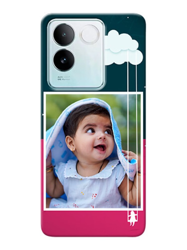 Custom iQOO Z7 Pro 5G custom phone covers: Cute Girl with Cloud Design