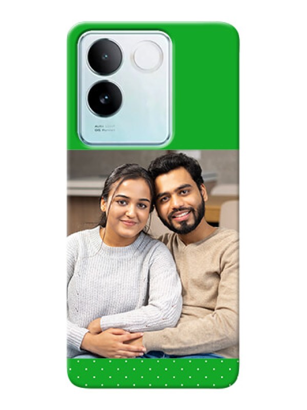 Custom iQOO Z7 Pro 5G Personalised mobile covers: Green Pattern Design