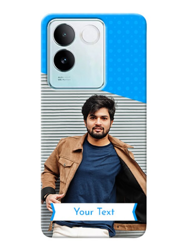 Custom iQOO Z7 Pro 5G Personalized Mobile Covers: Simple Blue Color Dotted Design