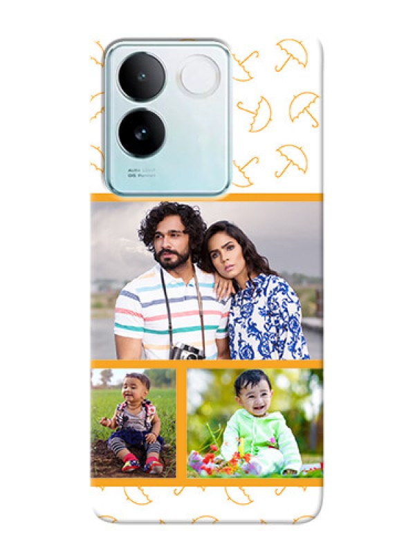 Custom iQOO Z7 Pro 5G Personalised Phone Cases: Yellow Pattern Design