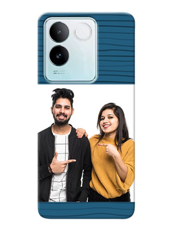 Custom iQOO Z7 Pro 5G Custom Phone Cases: Blue Pattern Cover Design