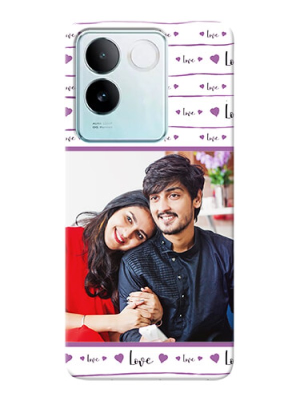 Custom iQOO Z7 Pro 5G Mobile Back Covers: Couples Heart Design