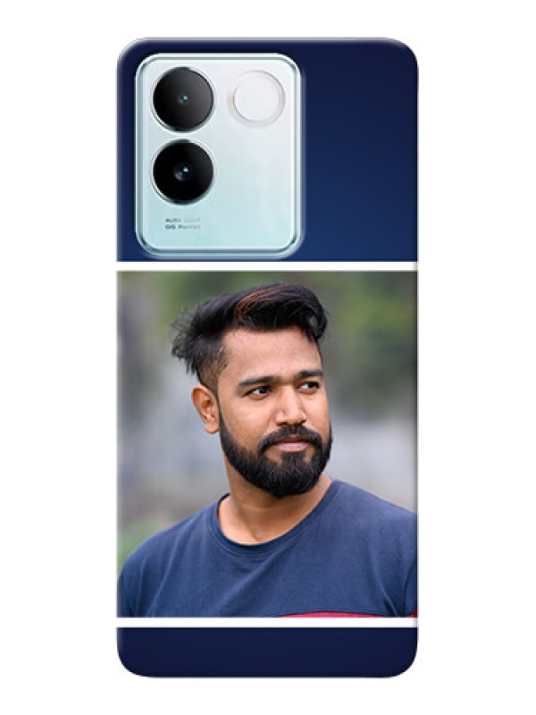 Custom iQOO Z7 Pro 5G Mobile Cases: Simple Royal Blue Design