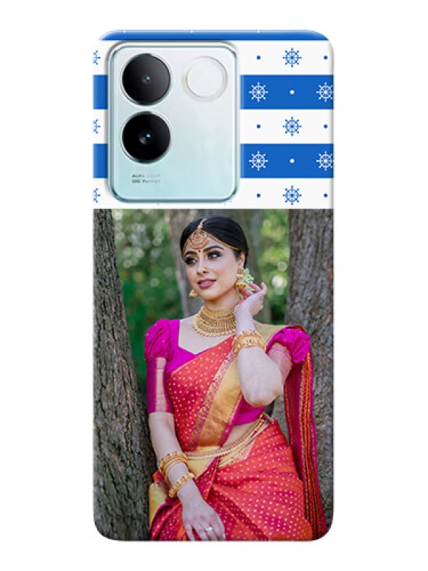 Custom iQOO Z7 Pro 5G custom mobile covers: Snow Pattern Design