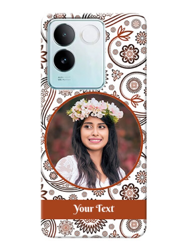 Custom iQOO Z7 Pro 5G phone cases online: Abstract Floral Design