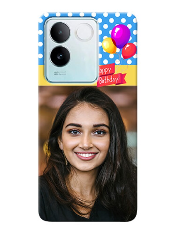 Custom iQOO Z7 Pro 5G custom mobile back covers: Happy Birthday Design