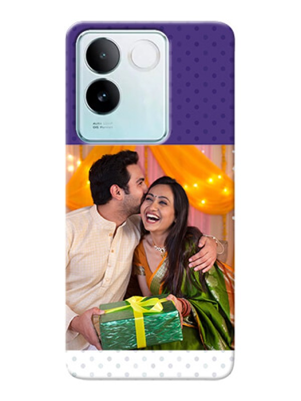 Custom iQOO Z7 Pro 5G mobile phone cases: Violet Pattern Design