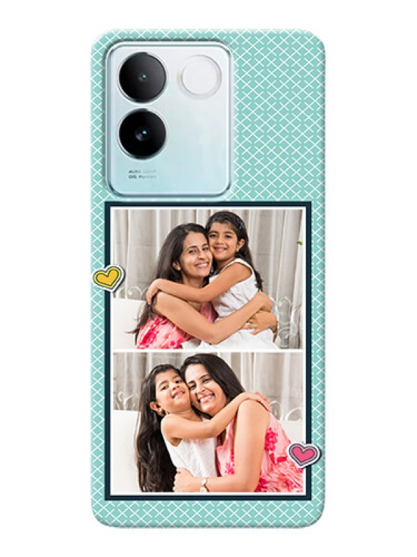 Custom iQOO Z7 Pro 5G Custom Phone Cases: 2 Image Holder with Pattern Design