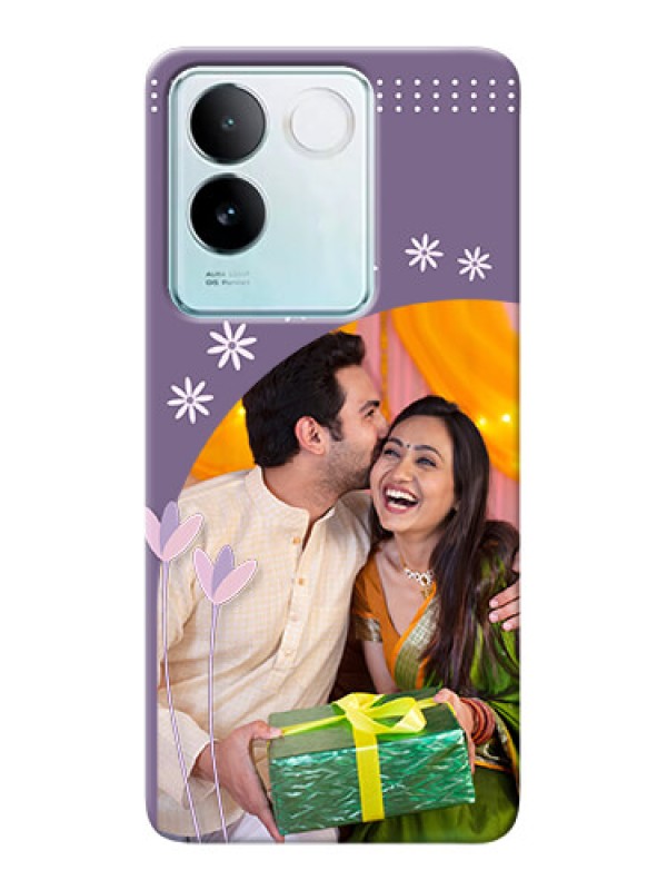 Custom iQOO Z7 Pro 5G Phone covers for girls: lavender flowers design