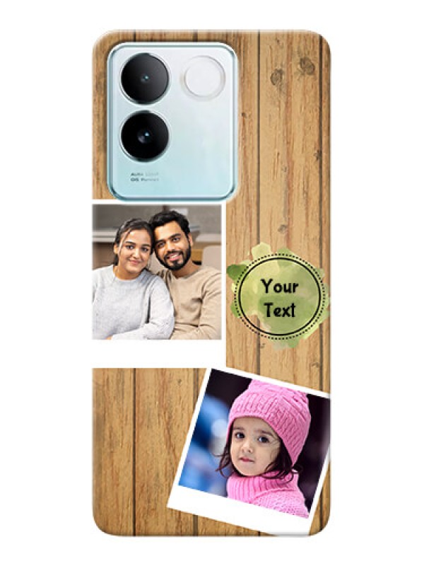 Custom iQOO Z7 Pro 5G Custom Mobile Phone Covers: Wooden Texture Design
