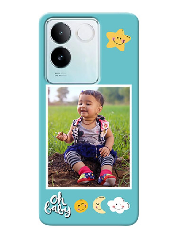 Custom iQOO Z7 Pro 5G Personalised Phone Cases: Smiley Kids Stars Design