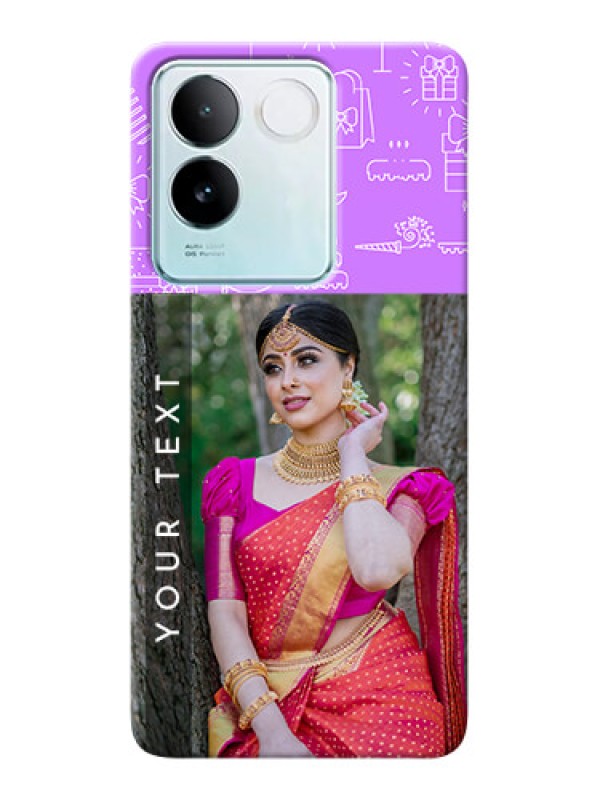 Custom iQOO Z7 Pro 5G Personalized Phone Cases: Birthday Icons Design