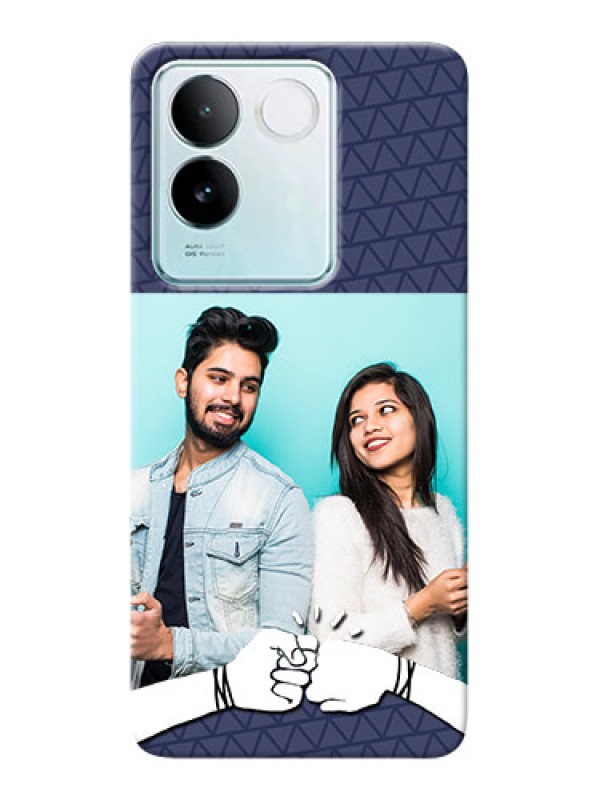 Custom iQOO Z7 Pro 5G Mobile Covers Online with Best Friends Design