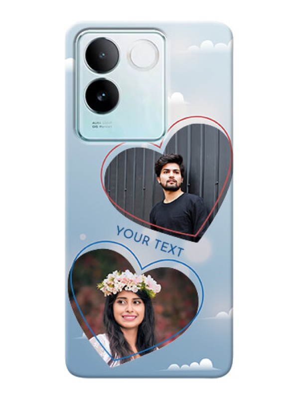 Custom iQOO Z7 Pro 5G Phone Cases: Blue Color Couple Design