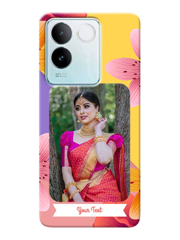 Custom iQOO Z7 Pro 5G Mobile Covers: 3 Image With Vintage Floral Design
